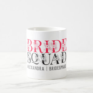 Bride Squad   Rosa Junggeselinnen-Abschied Bridesm Kaffeetasse