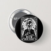 Bride Squad Tarot Card Bridge Coven Gothic Bachelo Button (Vorne & Hinten)