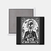 Bride Squad Tarot Card Bridge Coven Gothic Bachelo Magnet (Vorderseite/Rückseite)