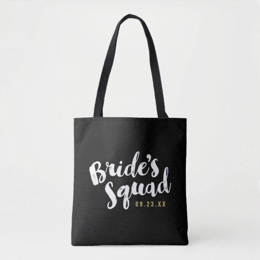 Bride-Squad-Tasche für Personalisiertes Brautparty Tasche (Vorderseite)