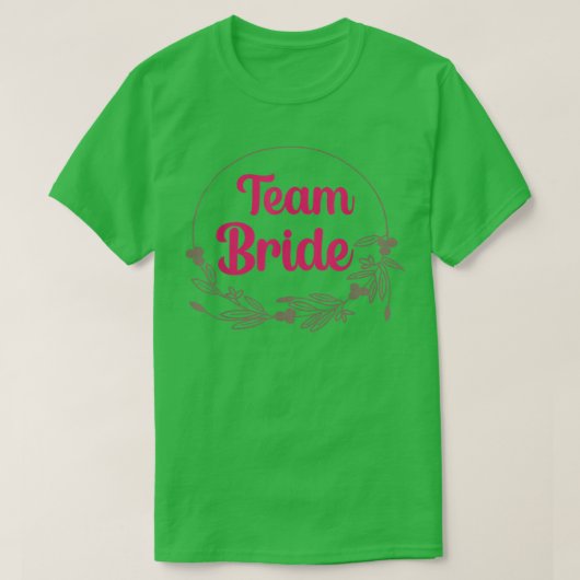 Bride Squad Team Bride Bachelorette Party Bridesma T-Shirt (Design vorne)