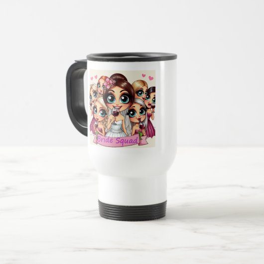 Bride Squad Travel Mug Reisebecher (Vorderseite Links)