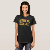 Bride Squad V-Neck T - Shirt Imitate Sequins (Vorne ganz)