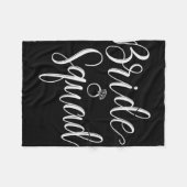 Bride Squad Wedding Bridal Squad Party Bachelorett Fleecedecke (Vorderseite (Horizontal))