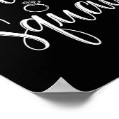 Bride Squad Wedding Bridal Squad Party Bachelorett Poster (Ecke)