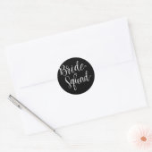 Bride Squad Wedding Bridal Squad Party Bachelorett Runder Aufkleber (Umschlag)