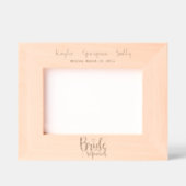 Bride Squad Wedding Bridesmaids Geätzte Rahmen (Vorderseite)