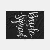 Bride Squad Wedding Team Bridal Junggeselinnen-Abs Fleecedecke (Vorderseite (Horizontal))