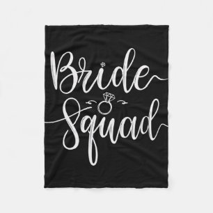 Bride Squad Wedding Team Bridal Junggeselinnen-Abs Fleecedecke