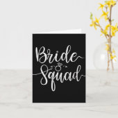 Bride Squad Wedding Team Bridal Junggeselinnen-Abs Karte (Gelbe Blume)