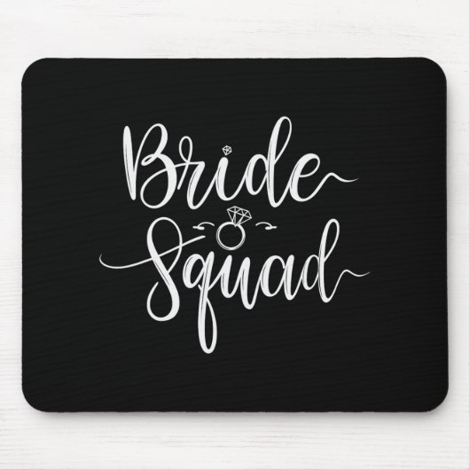 Bride Squad Wedding Team Bridal Junggeselinnen-Abs Mousepad (Vorne)