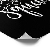 Bride Squad Wedding Team Bridal Junggeselinnen-Abs Poster (Ecke)