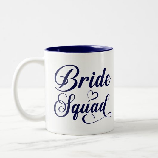 Bride Squad Zweifarbige Tasse (Links)