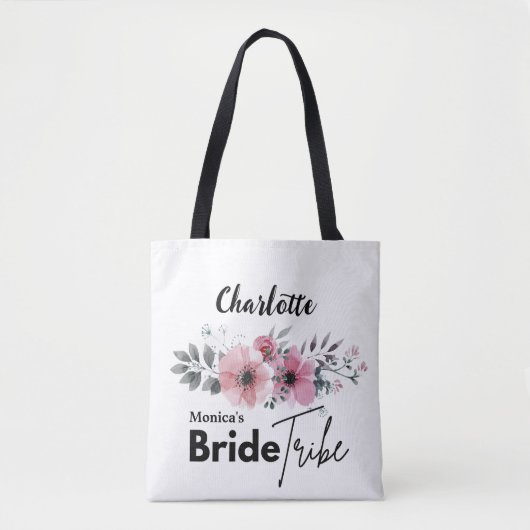 Bride Stam Personalisiert Tote Bag Tasche (Vorderseite)