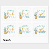 BRIDE Stamm Brautparty Stickers Ananas Luau (Blatt)