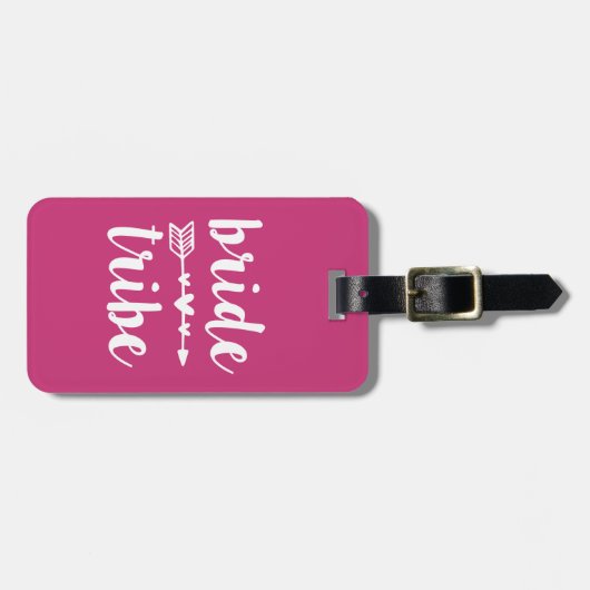 Bride Stamm Bridesmaid Frauengepäck-Tag Gepäckanhänger (Vorderseite horizontal)