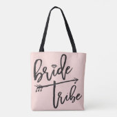 Bride Stamm Bürste Diamond Brautparty Tote Beutel Tasche (Rückseite)