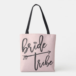 Bride Stamm Bürste Diamond Brautparty Tote Beutel Tasche