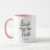 Bride Stamm Hand Drawn Arrow Bridesmaid Hochzeit Tasse (Links)