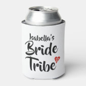 Bride Stamm Red Date Herz Personalisiert Dosenkühler (Kanne Vorderseite)