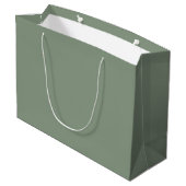 Bride Stbe Sage Green Wedding Bridesmaid Große Geschenktüte (Rückseite Schrägansicht)
