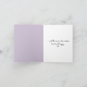 Bride Strichfigur-Mädchen mit Bridal Bouquet Karte (Innenseite)