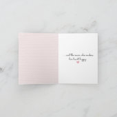 Bride Strichfigur-Mädchen mit Sneakers und Daisies Karte (Innenseite)