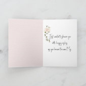 Bride Strichmännchen Girl mit Sneakers und Daisis Karte (Innenseite)