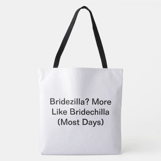Bride Stuff - Tote Bag Tasche (Vorderseite)