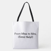 Bride Stuff - Tote Bag Tasche (Vorderseite)