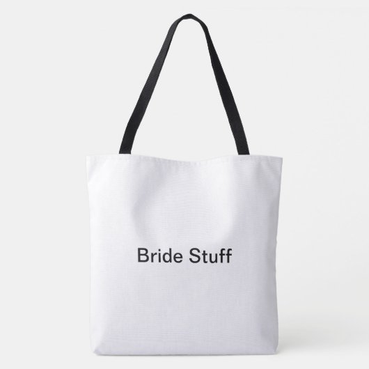 Bride Stuff - Tote Bag Tasche (Rückseite)