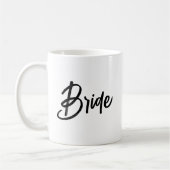 Bride Stylish Brush Script Kaffeetasse (Links)