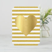 Bride Summer Lovin White Gold Soiree Rasen Party Einladung (Stehend Vorderseite)