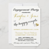 Bride Summer Lovin White Gold Soiree Rasen Party Einladung (Rückseite)
