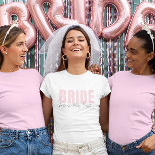 Bride T - Shirt Personalisiert Future Frau Name