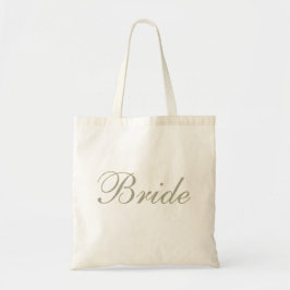 Bride Tag-Diamond Muster mit Gold Stroke Tragetasche