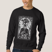 Bride Tarot Card Bride Coven Gothic Bacheloret Sweatshirt (Vorderseite)