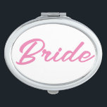 BRIDE TASCHENSPIEGEL<br><div class="desc">BRIDE MIRROR,  BACHELORETTE,  BRAUTPARTY,  WEDD</div>