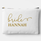Bride - Team Bride! Geschenkname Zubehörtasche (Vorderseite)