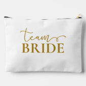 Bride - Team Bride! Geschenkname Zubehörtasche (Rückseite)