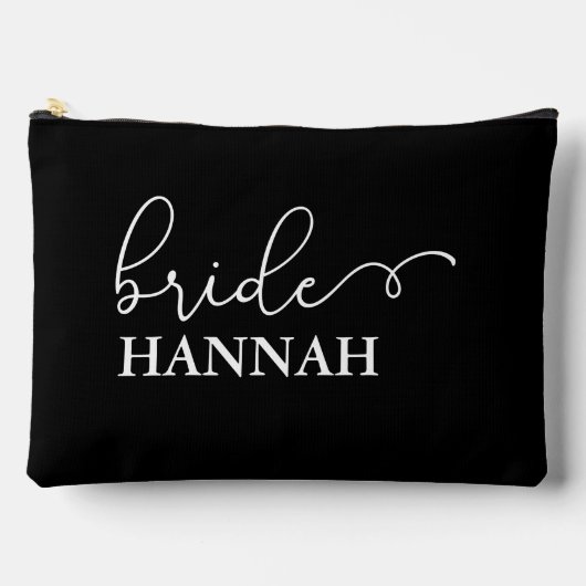 Bride - Team Bride! Geschenkname Zubehörtasche (Vorderseite)