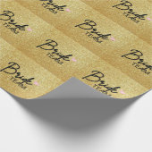 Bride Team, Bridesmaid Party, Bachelortte Geschenkpapier (Ecke)