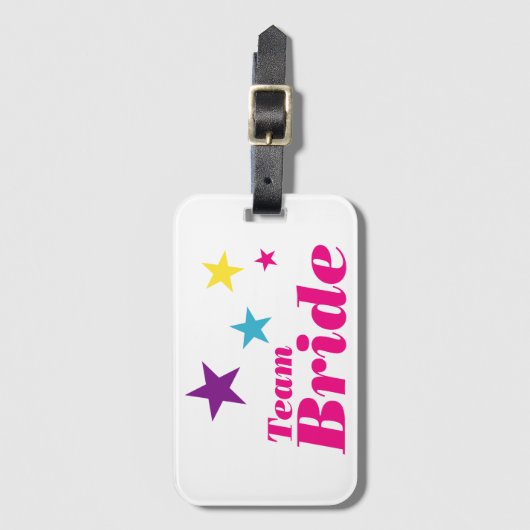 Bride-Team Gepäckanhänger (Vorderseite Vertikal)