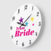 Bride-Team Große Wanduhr (Winkel)
