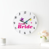 Bride-Team Große Wanduhr (Zuhause)