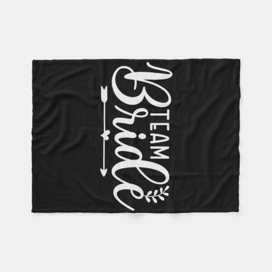 Bride Team Junggeselinnen-Abschied Bridesmaid Crew Fleecedecke (Vorderseite (Horizontal))