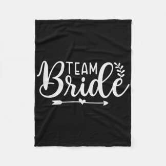 Bride Team Junggeselinnen-Abschied Bridesmaid Crew Fleecedecke