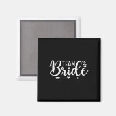 Bride Team Junggeselinnen-Abschied Bridesmaid Crew Magnet (Vorderseite/Rückseite)
