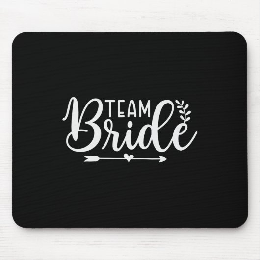 Bride Team Junggeselinnen-Abschied Bridesmaid Crew Mousepad (Vorne)