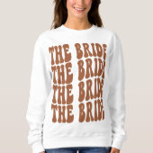 Bride Terracotta Maßgeschneidertes Brautparty Sweatshirt (Vorderseite)